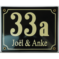 Naambord 16x20 cm horizontaal